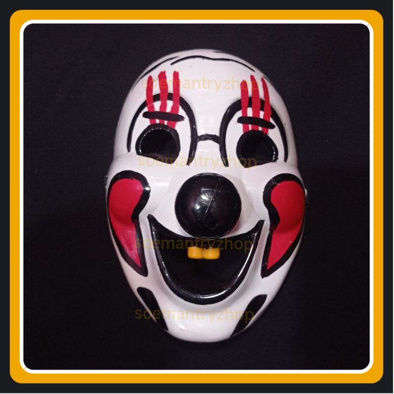 Topeng Badut Custom comic 8 lucu seram topeng badut gigi kuning limited edition