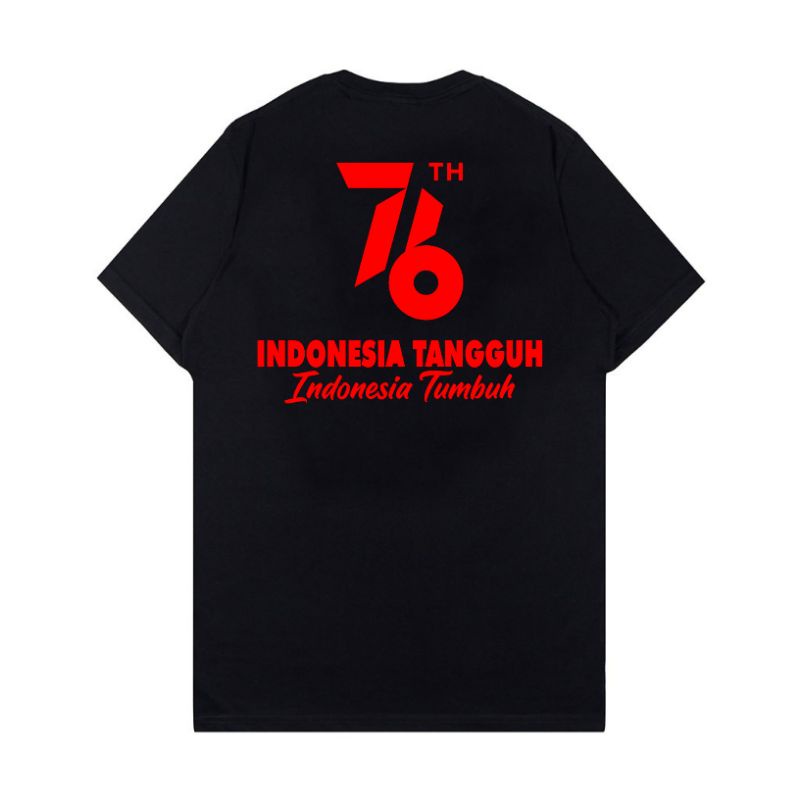 BAJU KAOS 17 AGUSTUSAN KAOS KEMERDEKAAN INDONESIA KAOS HUT RI KE 76
