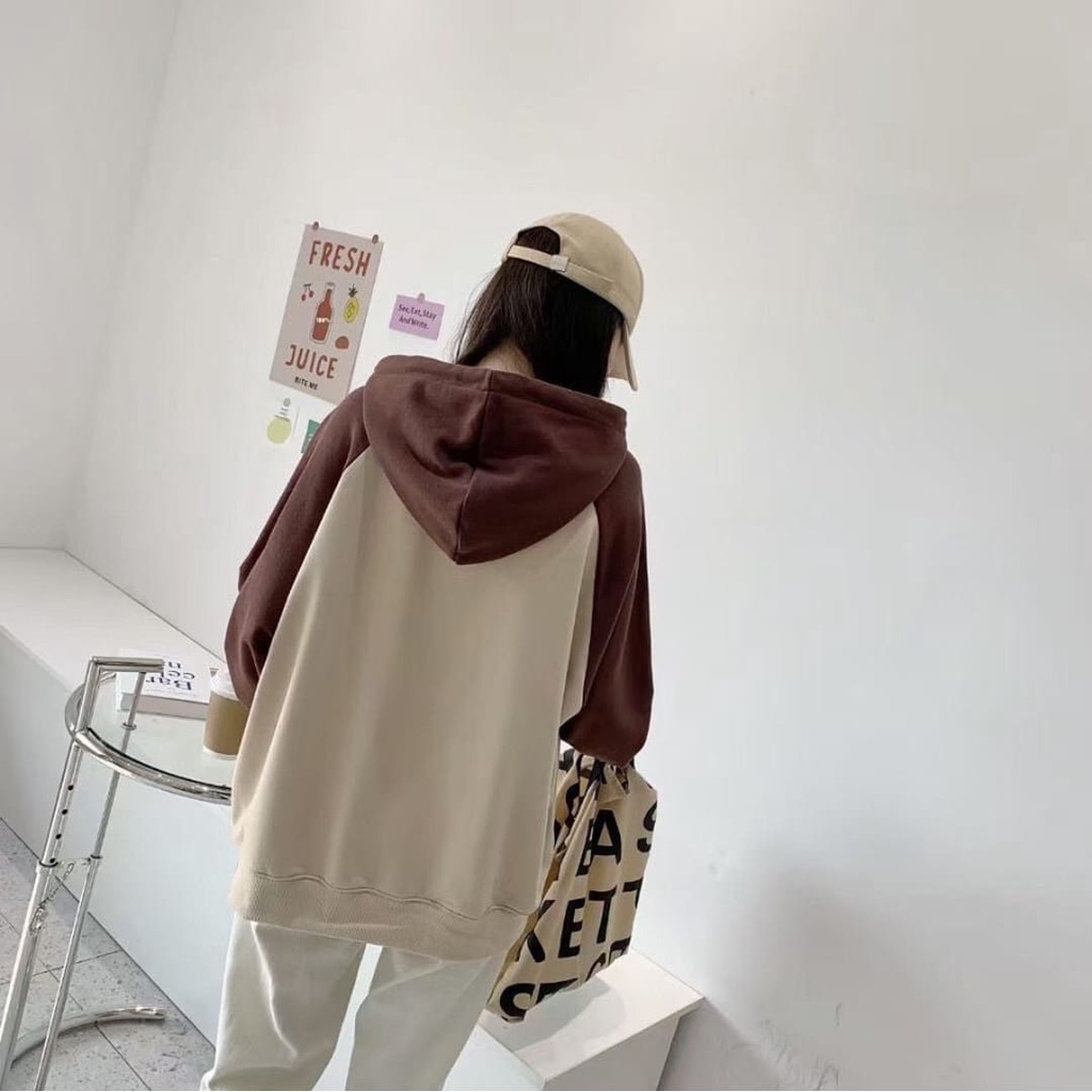 SWEATER HOODIE WANITA / SLIP'N SLIDE SWEATER  BAHAN FLEECE