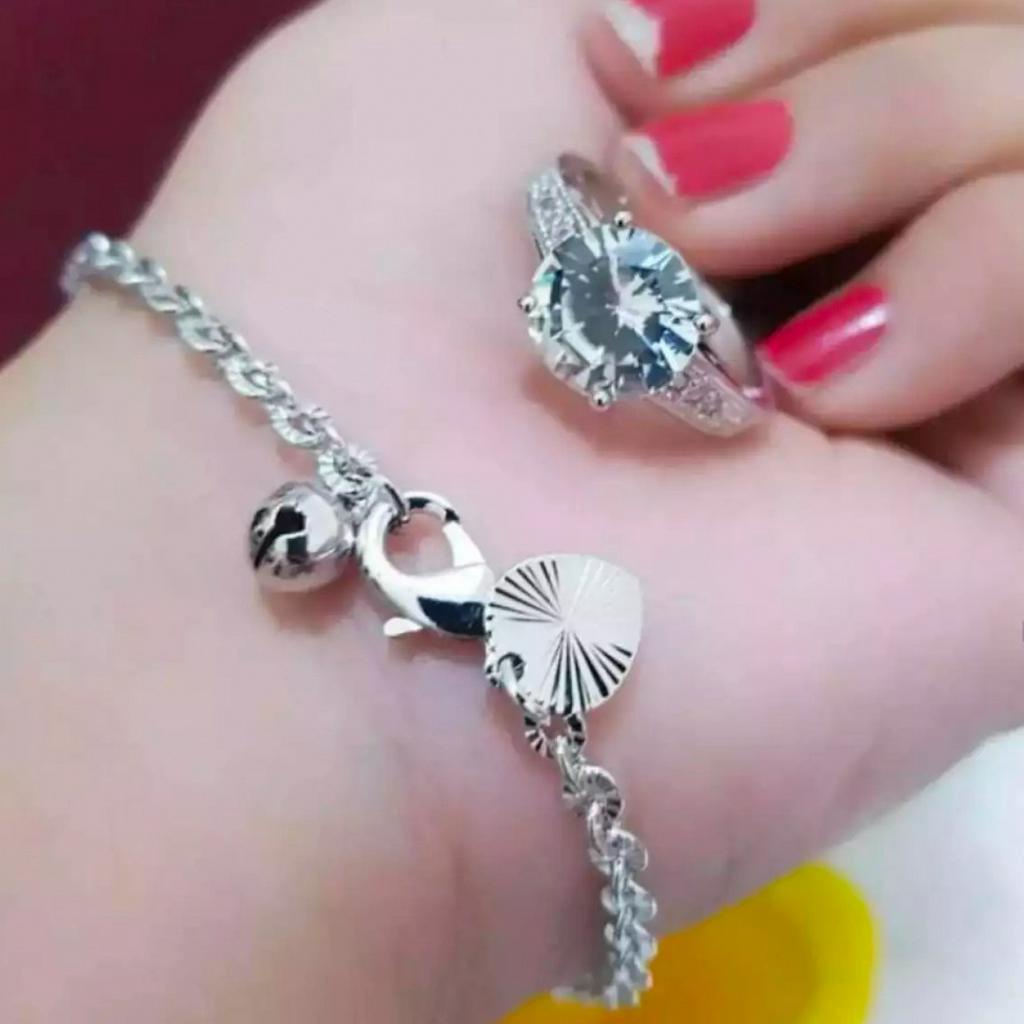 Acc Permata - Gelang Nuri Silver dan Cincin cantik