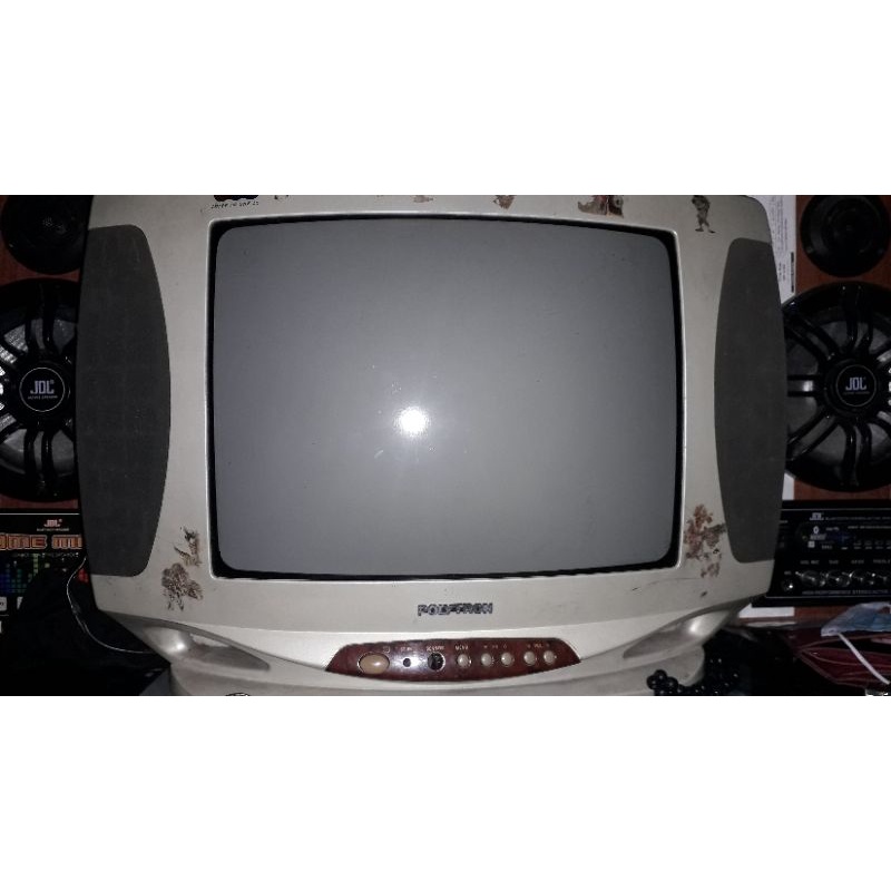 TV POLITRON 14in MURAH BEKAS BAGUS QUALITY ORIGINAL.