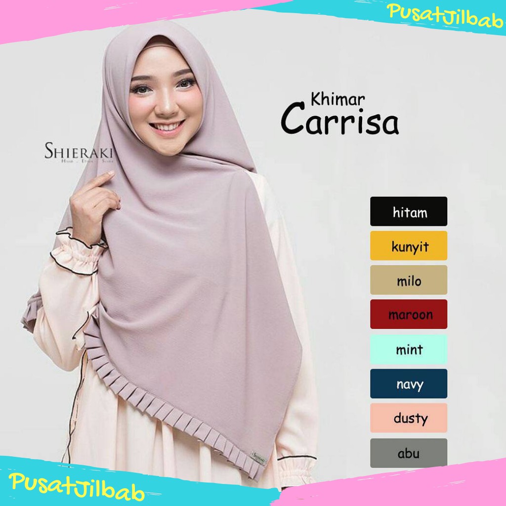 Jilbab Instan Kerudung Khimar Syari Carrisa Rempel Non Pet Jilbab Instan Kerudung Khimar Syari Carrisa Rempel Non Pet