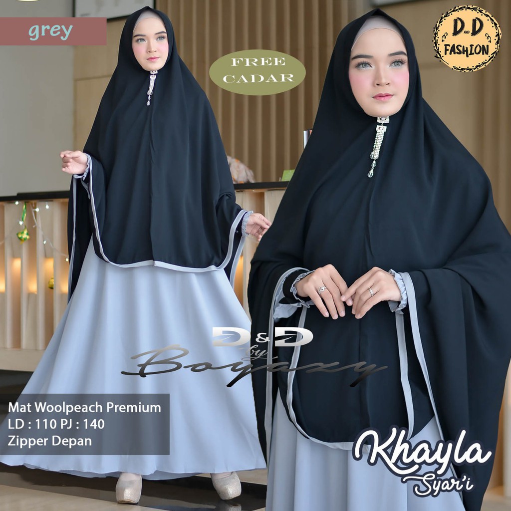 KHAYLA SYAR'I /GAMIS SYAR'I KHIMAR/SET GAMIS &amp; HIJAB