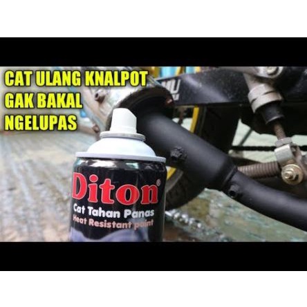 Cat Pilok Diton Hi Temp Silver ANTI PANAS 300ml Cat Pilox Hitemp untuk Knalpot Kompor Mesin