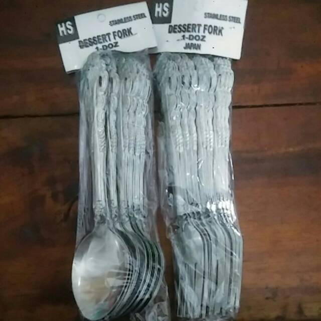 Sendok/garpu makan stainless steel hs