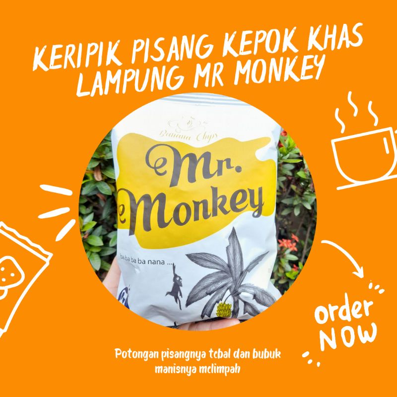 

Keripik Pisang Kepok Mr Monkey Khas Lampung 140gr