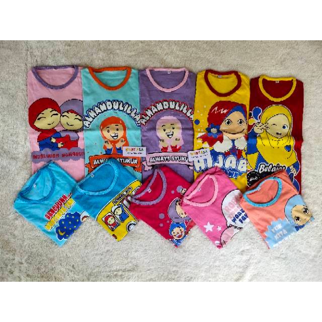 Kaos muslimah anak * raglan muslimah * kaos dakwah * kaos panjang * lengan panjang