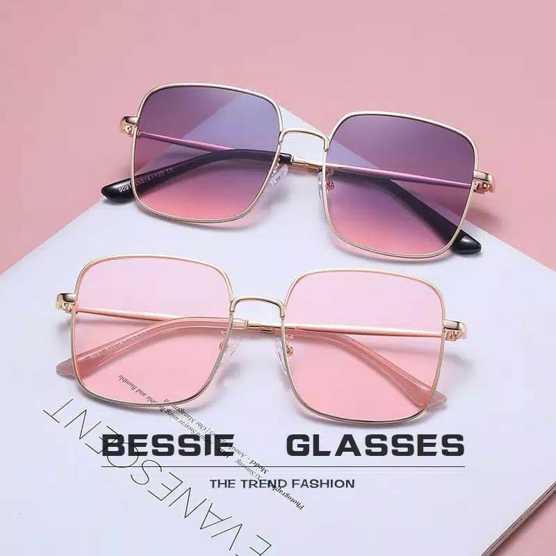 KACAMATA WANITA PRIA SQUARE VINTAGE SEGI EMPAT SUNGLASSES HITAM RETRO KACA MATA FASHION STYLE korea KACA MATA ANTI UV