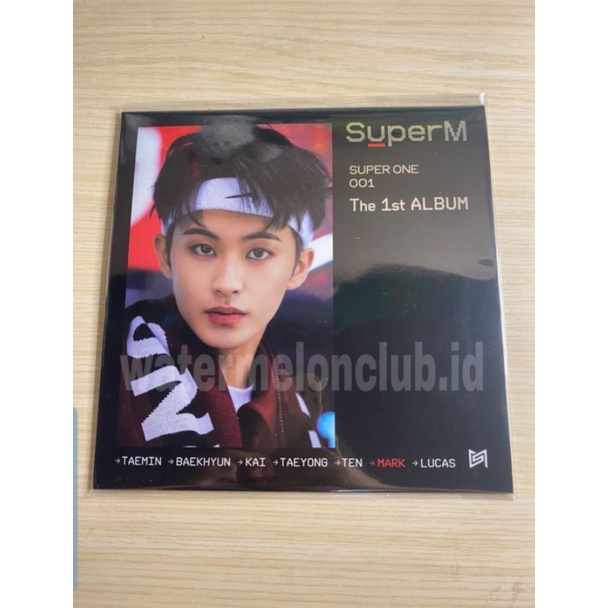mini lp poster signed SuperM Mark Lee
