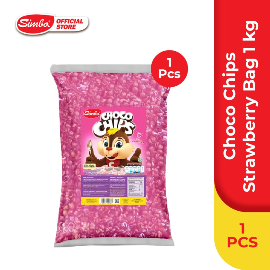 SIMBA Sereal Choco Chips Strawberi Bag 1 kg