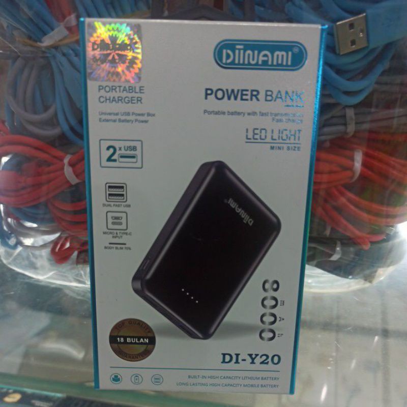 PowerBank Dinami 8000 Mah
