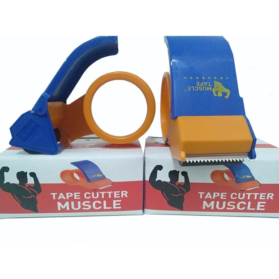 

Tape Dispenser MUSCLE - Alat Bantu Potong Lakban Isolasi Solatip lakban