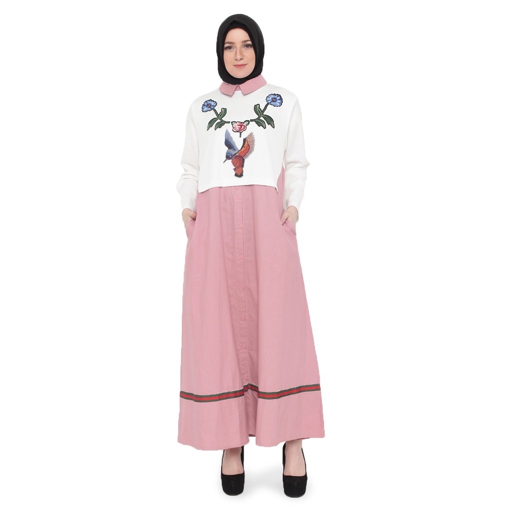 baju muslim wanita/busana muslim perempuan/baju gamis wanita murah OKI018