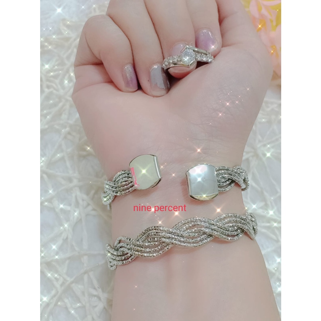 BARU, SET GELANG BANGLE DAN CINCIN/SET PERHIASAN FASHION/PERHIASAN DEWASA