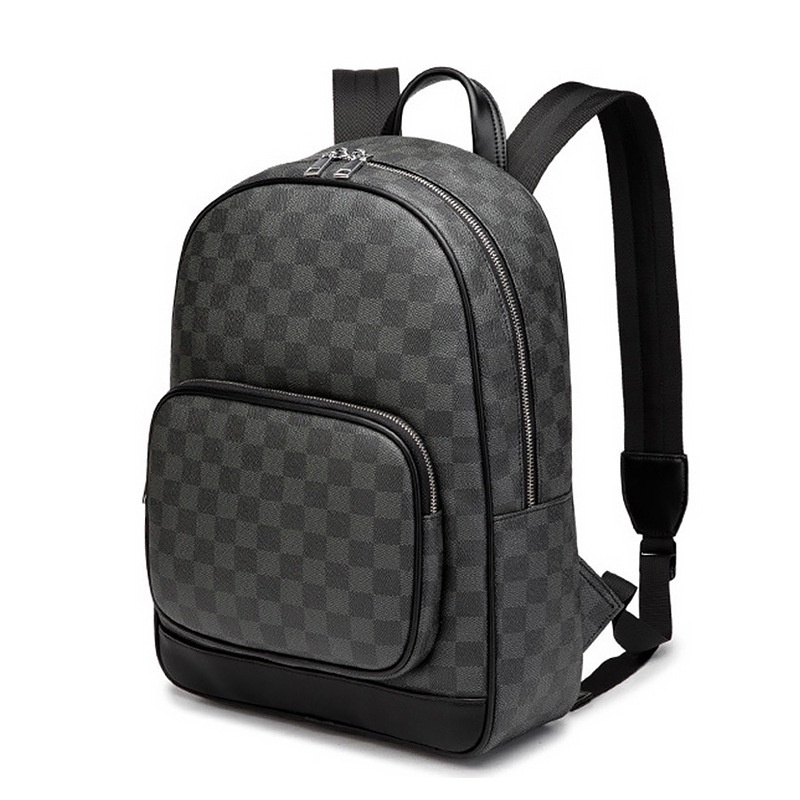 IMPOR PREMIUM 2917 TAS RANSEL SEKOLAH LIBURAN MUAT LAPTOP ANTI AIR KULIT PU TEBAL