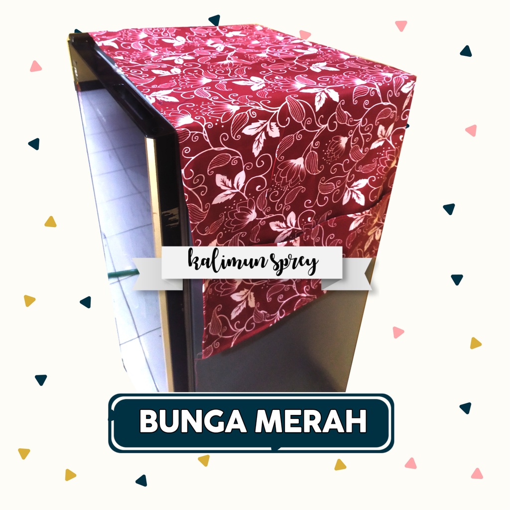 Taplak Kulkas 1 Pintu dan 2 Pintu Motif Kotak Kotak Aesthetic Karakter Anak Dan Dewasa Murah Promo