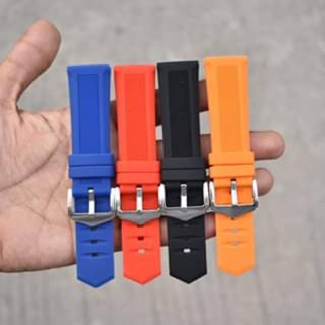 Strap tali jam Tag Heuer Carrera Calibre Rubber karet 22mm