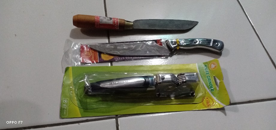 Pisau Dianjin Tanggung 6 / Pisau Besi Stainless Super Tajam Dianjin