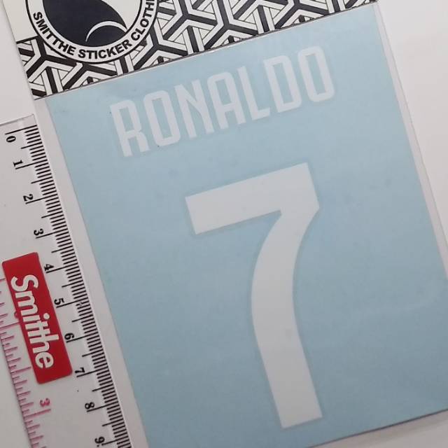 Stiker Ronaldo 7 Logo Cutting Sticker untuk aksesoris Motor Mobil 10cm