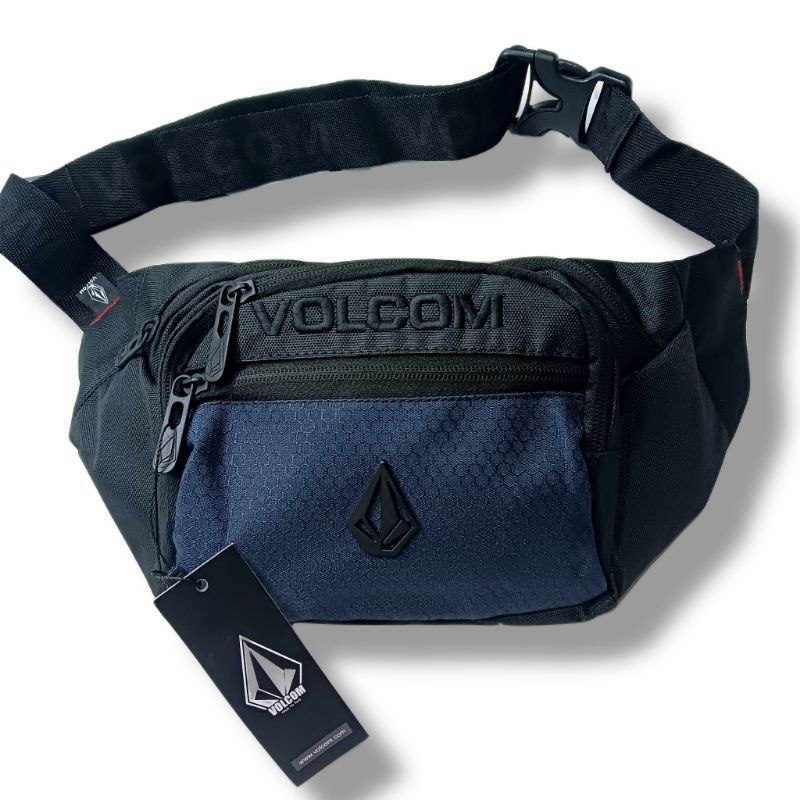 tas surfing volcom Terbaru / tas Slempang pria / waistbag volcom Tawon biru / tas distro