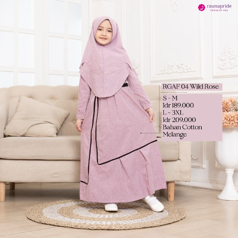 Rauna Sarimbit Keluarga / SR-04 Wild Rose / Fashion Muslim