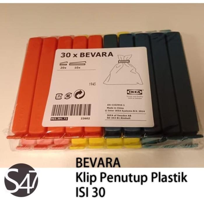 

Klip | Klip Penutup Plastik, Set Isi 30 Warna Campuran/Ukuran Campuran/Isi 30