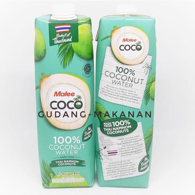 

PROMO Malee Coconut Water / Air Kelapa Asli Thailand 1000ml/MINUMAN COLLAGEN/MINUMAN YOYIC/MINUMAN DIET/MINUMAN PEMUTIH BADAN/MINUMAN KOREA/MINUMAN KEMASAN/MINUMAN KALENG/MINUMAN KOTAK/MINUMAN SEHAT HERBAL/MINUMAN SEHAT UNTUK TUBUH/MINUMAN SEHAT