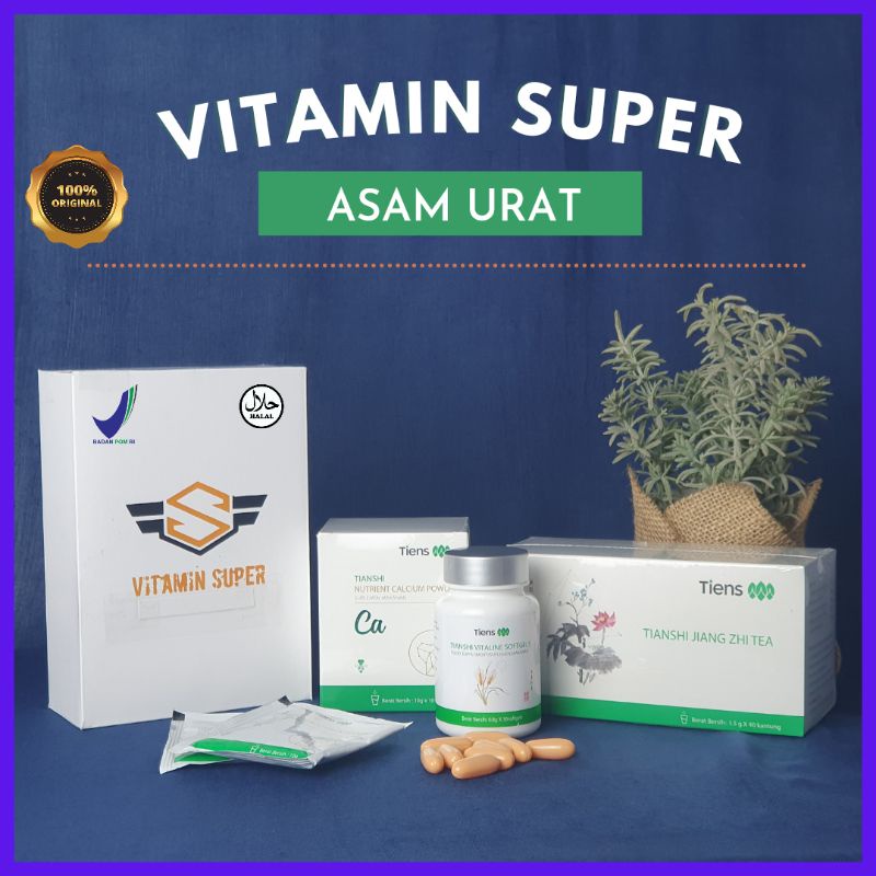 VITAMIN SUPER, VITAMIN ASAM URAT, SUPLEMEN ASAM URAT, HERBAL ASAM URAT