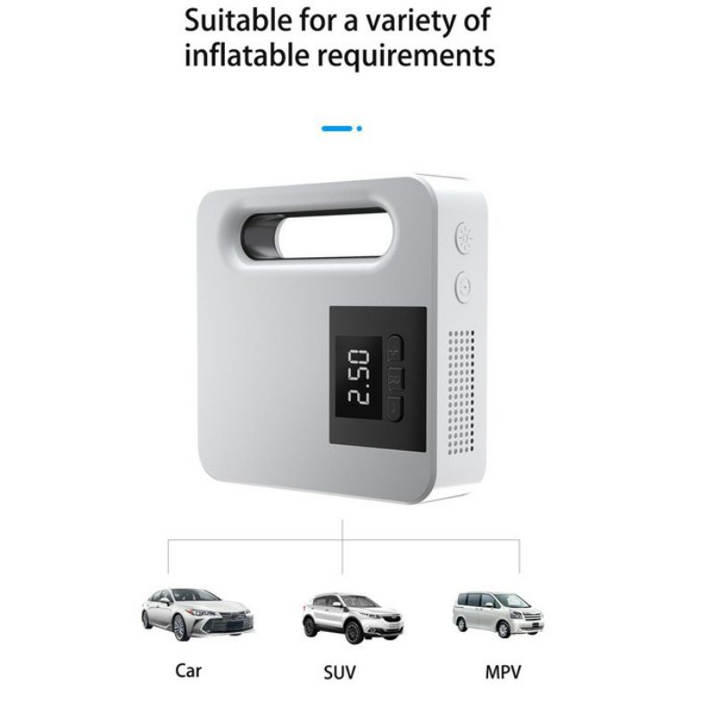 EAFC Inflator Pompa Angin Ban Mobil Elektrik LCD Display