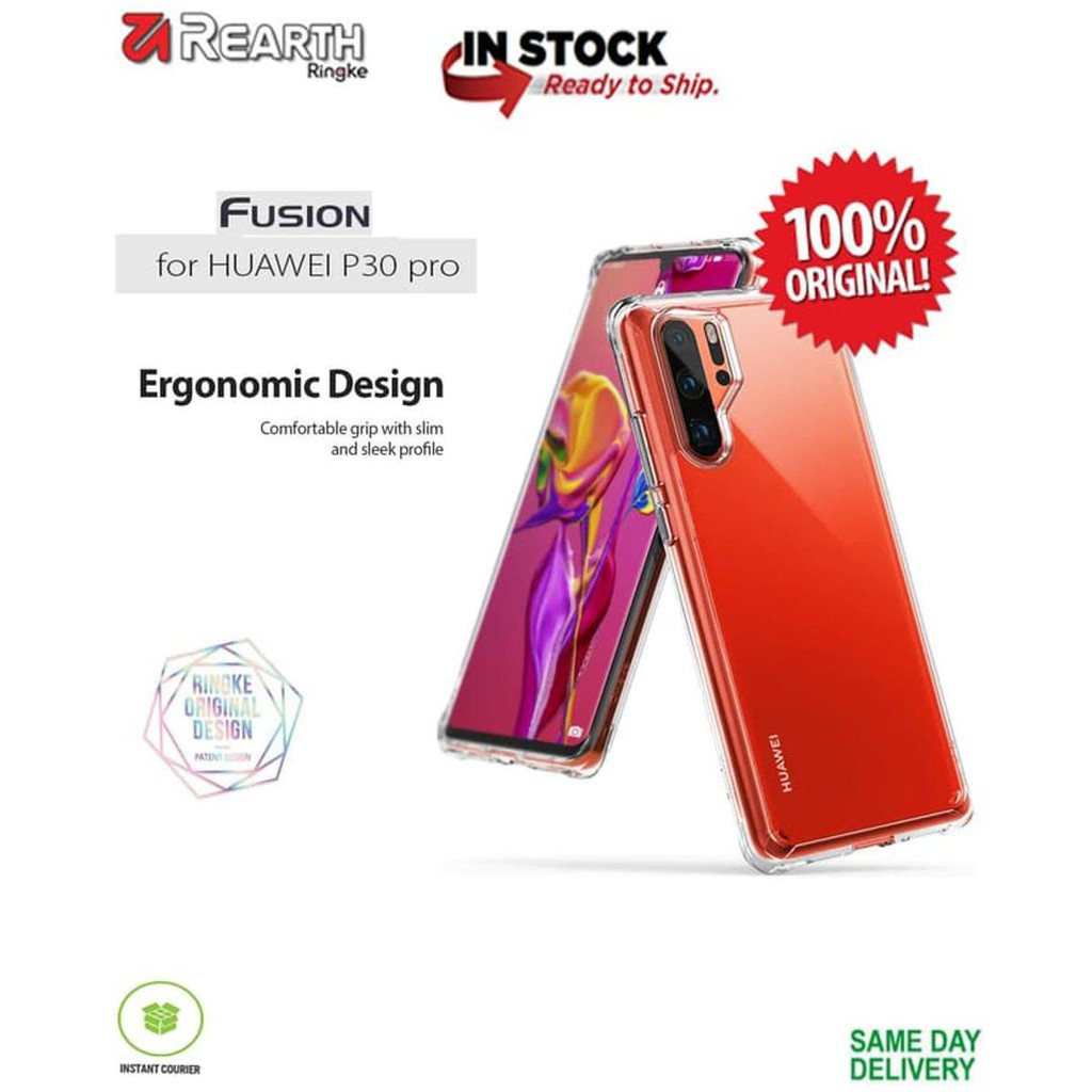 Ringke Huawei P30 Pro Case Ringke Fusion - Clear Original ,Friska.Olshop2
