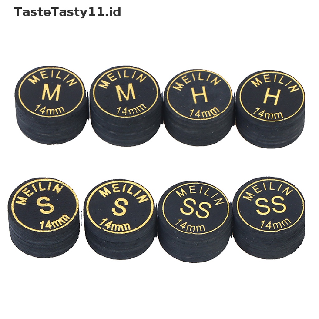 【TasteTasty】 14mm Japanese Cue Tip Quality Pool Billiard Pigskin Cue Tip Snooker Cue Tip .