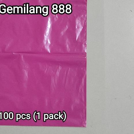 

Polymailer uk 25x35 (100pcs) Plastik Packing Lem Silver, Plastik Lem - Hitam