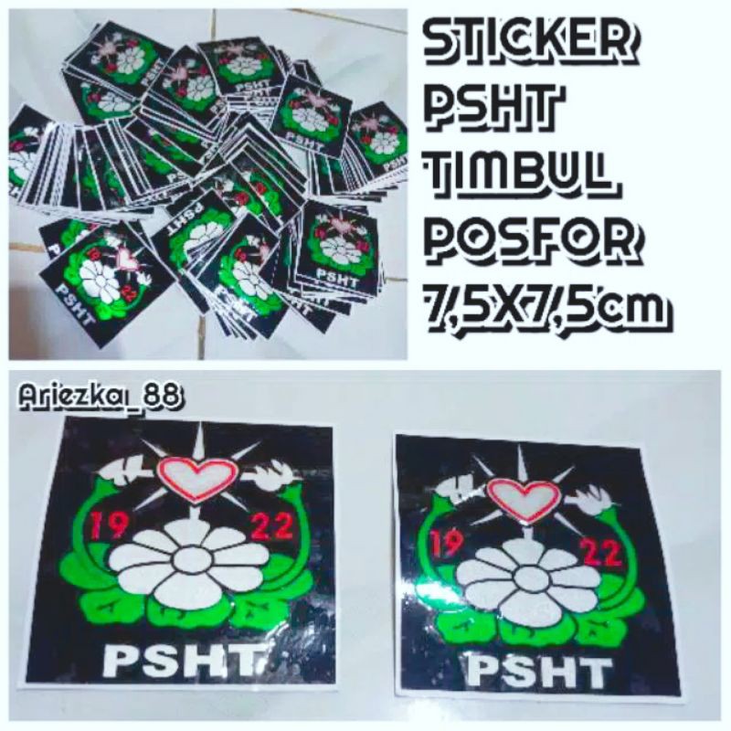 Stiker PSHT posfor Bunga Terate 1922 | stiker logo terate timbul 1biji