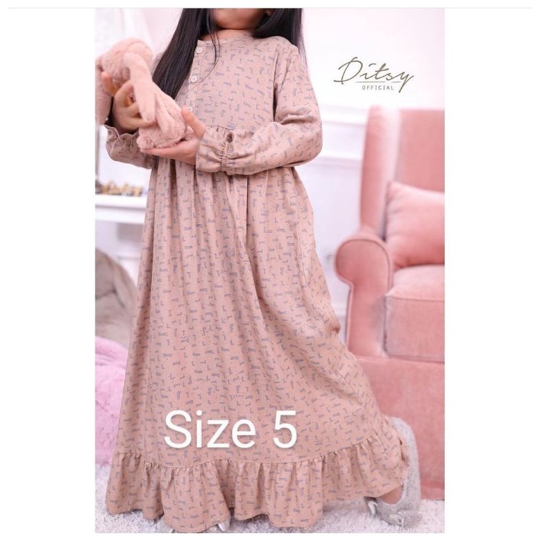 LITTLE RUNA MOCCA SIZE 5 DITSY FEBRUARI 2022