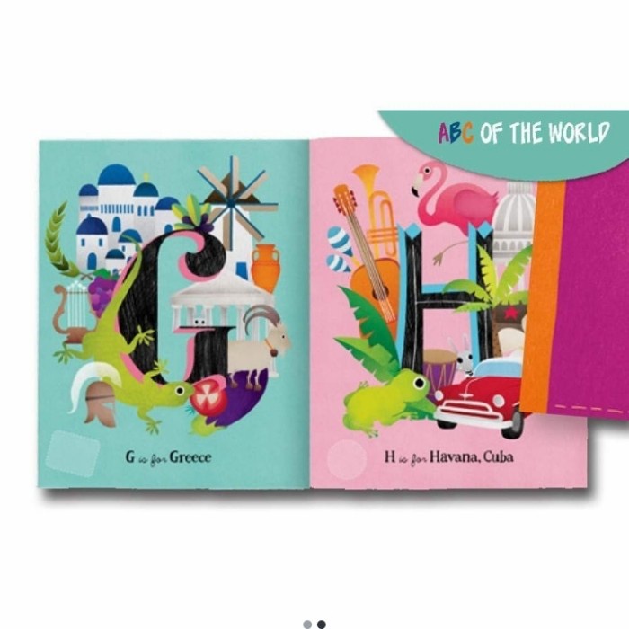 Must Have Buku Impor Anak Bergambar Abc Of The World Termurah