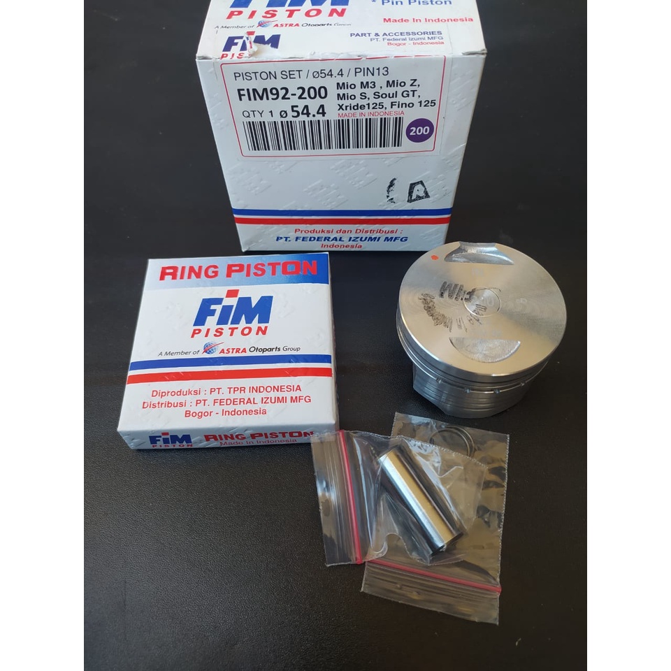 2m SEHER PISTON KIT MIO M3 Z S SOUL GT FINO XRIDE OS 200 54.4 FIM92 FIM