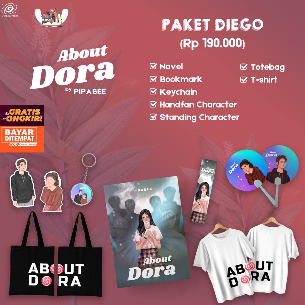 Preorder Novel About Dora Penulis : Pipabee-PAKET DIEGO