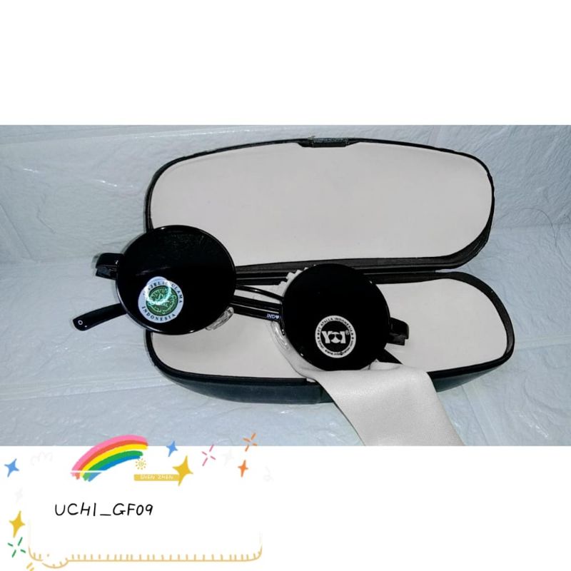 Kacamata Bulat John Lennon Kacamata Hitam Pria Bulat Anti sinar UV