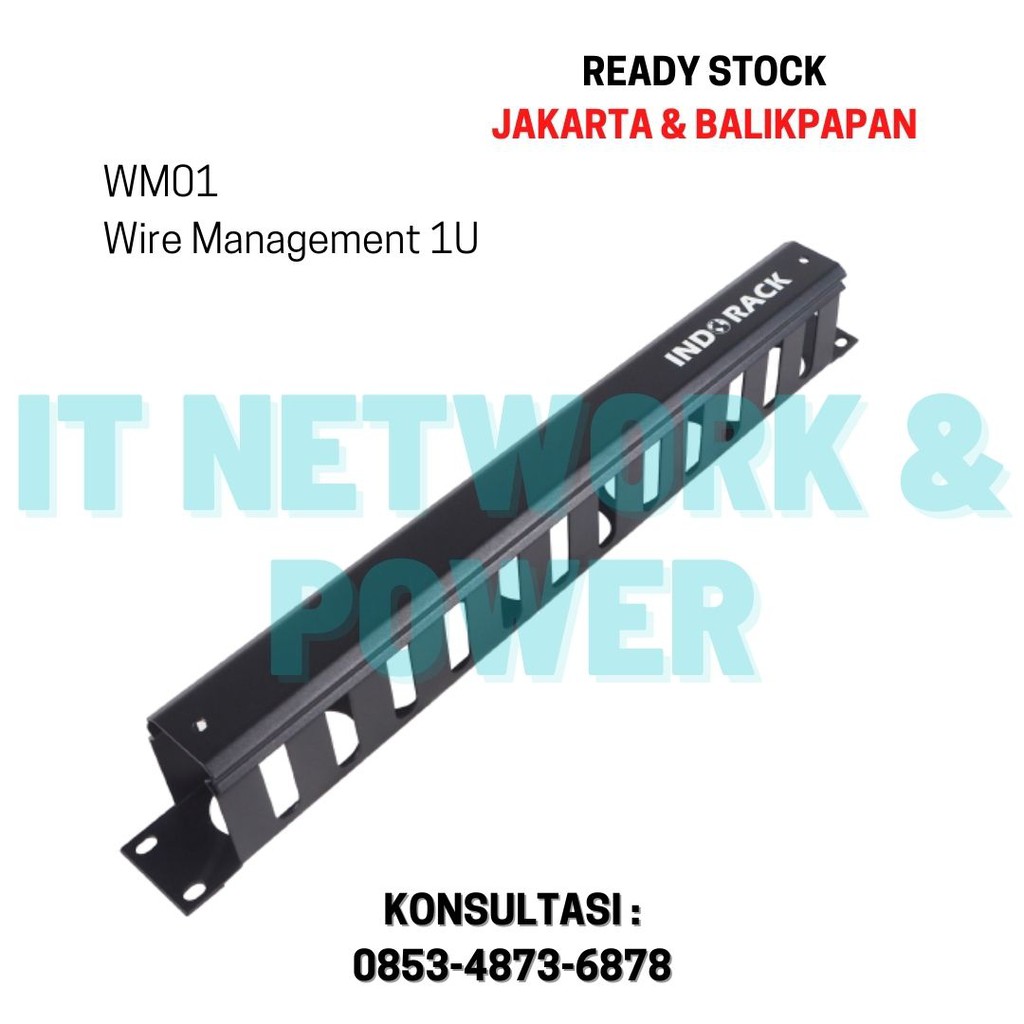 INDORACK WM01 - WIRE MANAGEMENT 1U FOR RACK SERVER NIRAX ABBA FORTUNA