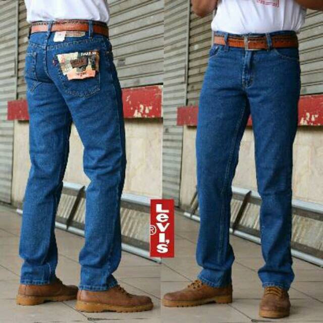celana jeans standar panjang pria distro terbaru