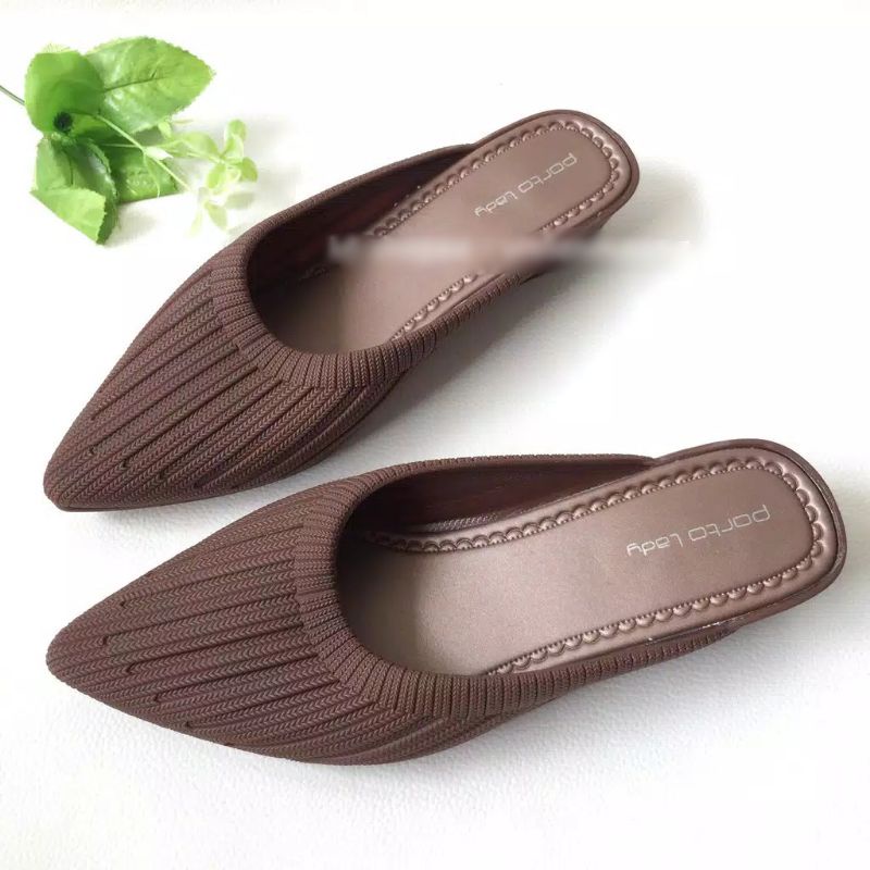 Sandal/ sepatu jelly wedges porto lady