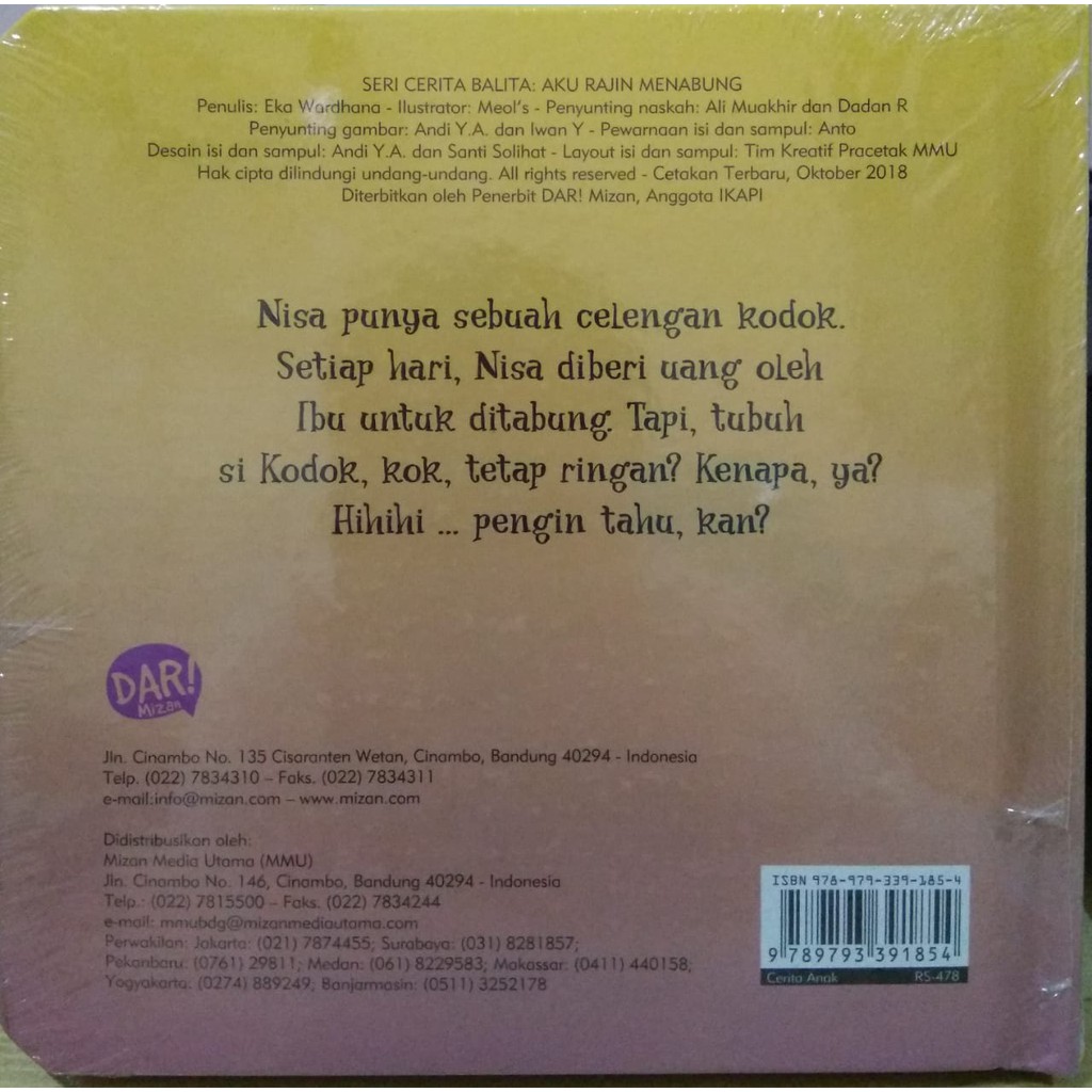 Aku Rajin Menabung Seri Cerita Balita Shopee Indonesia