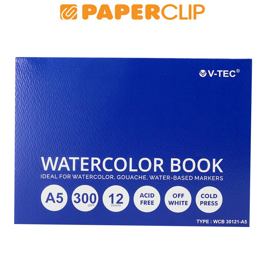 

WATERCOLOR BOOK V-TEC 30121 A5 300GSM 12S