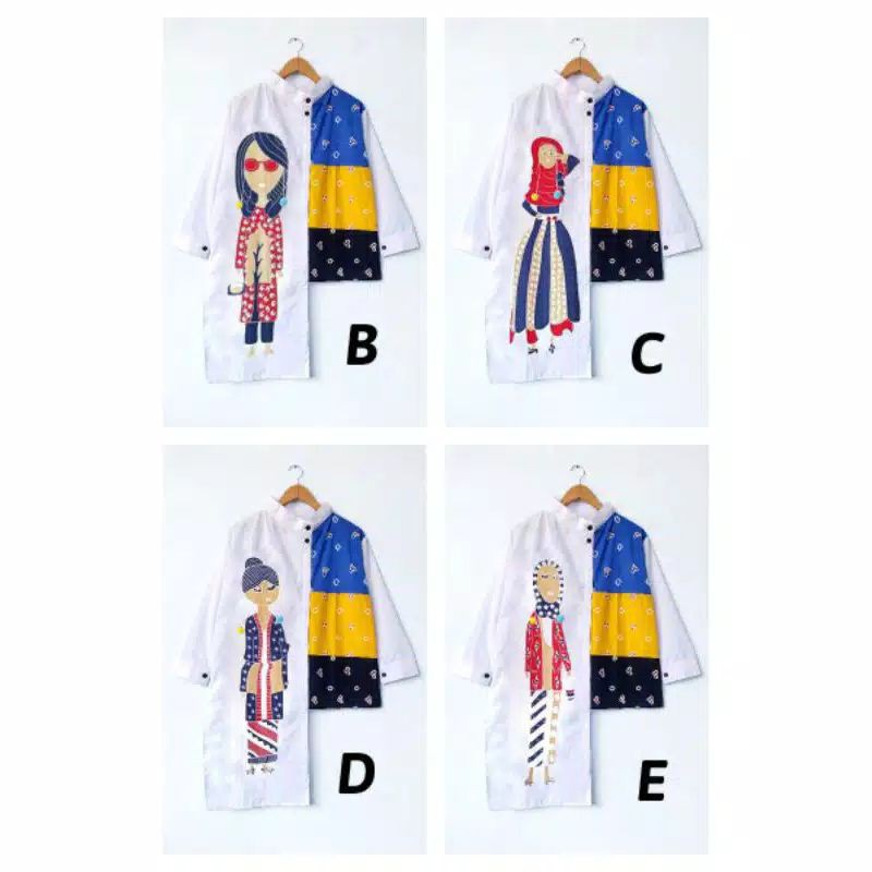 Karikatur Blouse Bu Tedjo Batik Solo