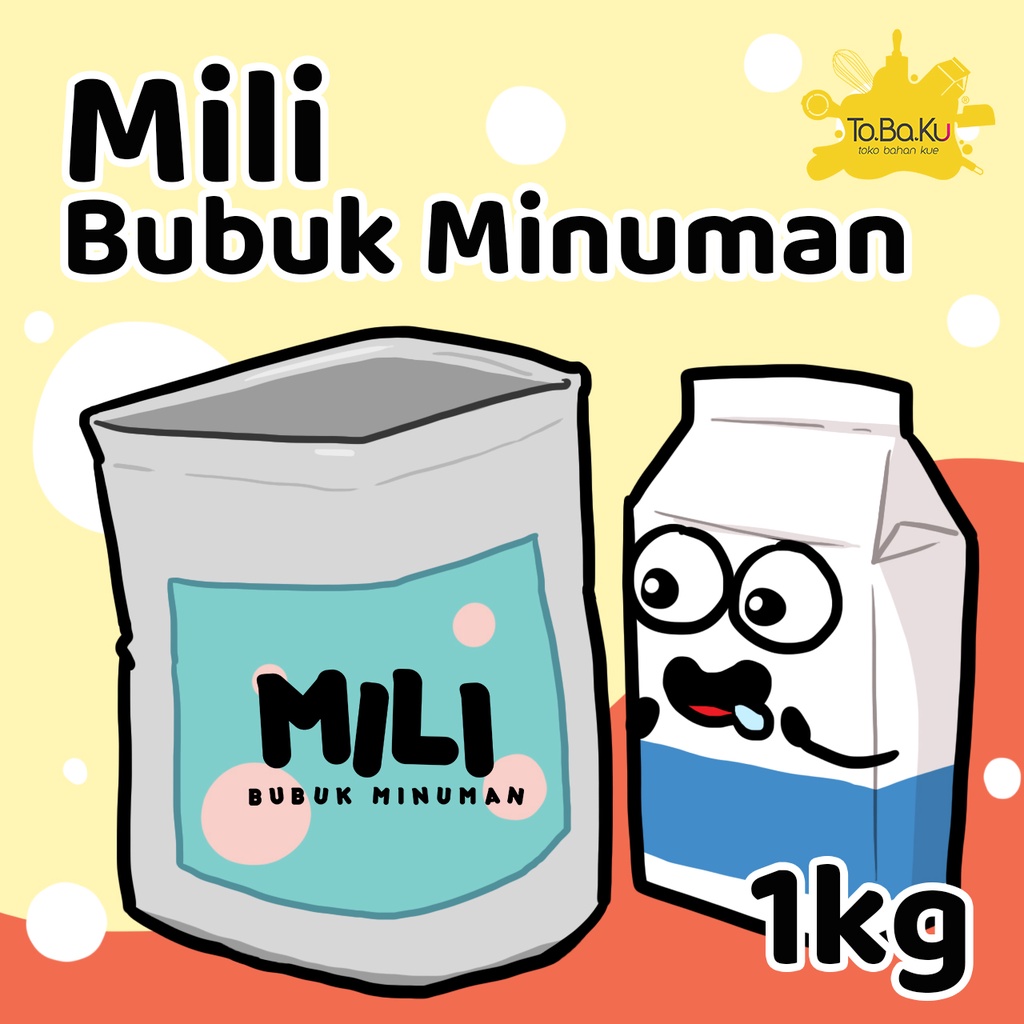 Mili Bubuk Minuman 1Kg (Chocolate &amp; Vanilla Series)