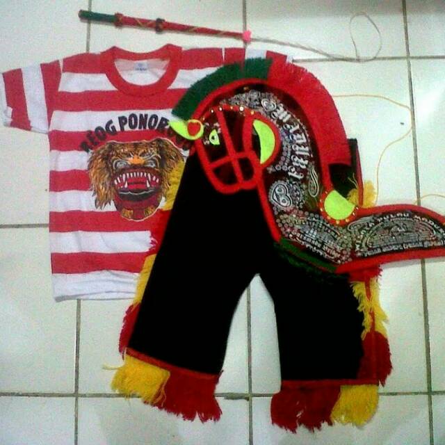 Baju kuda lumping adat reog Ponorogo celana anak gembyong