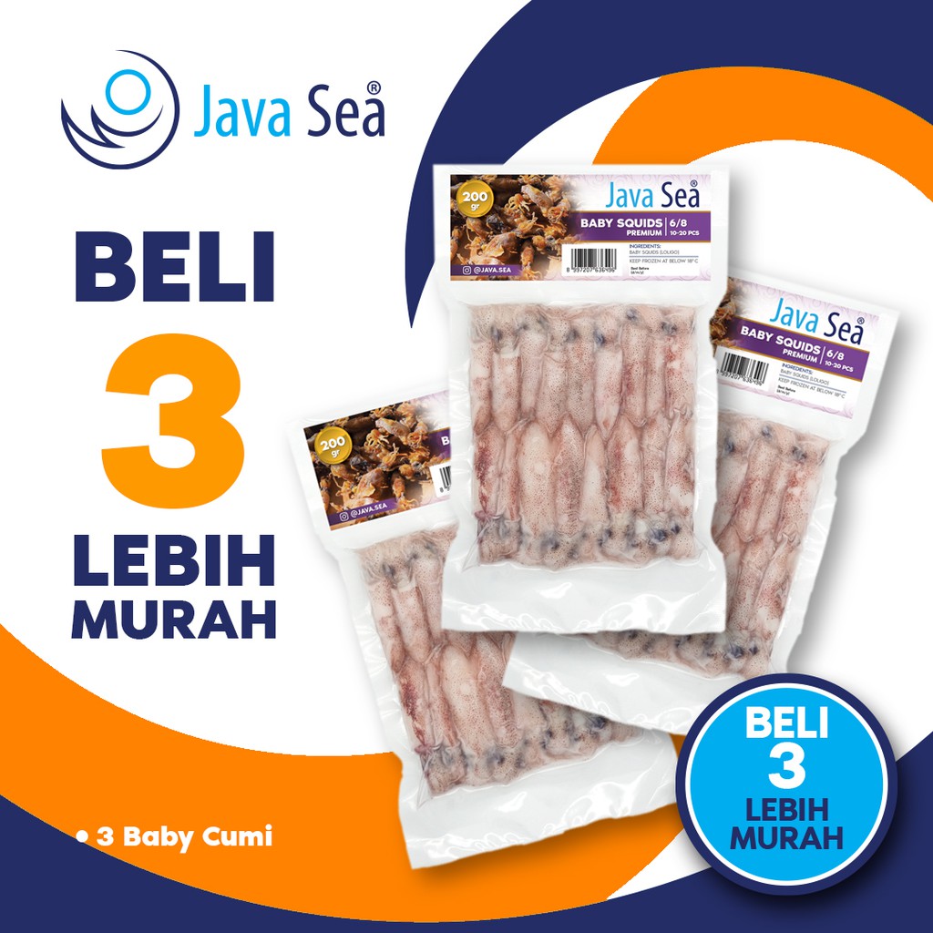 

BELI 3 LEBIH MURAH - Baby Cumi 200gr 6/8