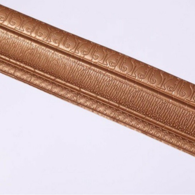 Wallpaper Foam 3D List / Stiker Dinding Atas / Wall Sticker List - 5MM-Coklat Y003