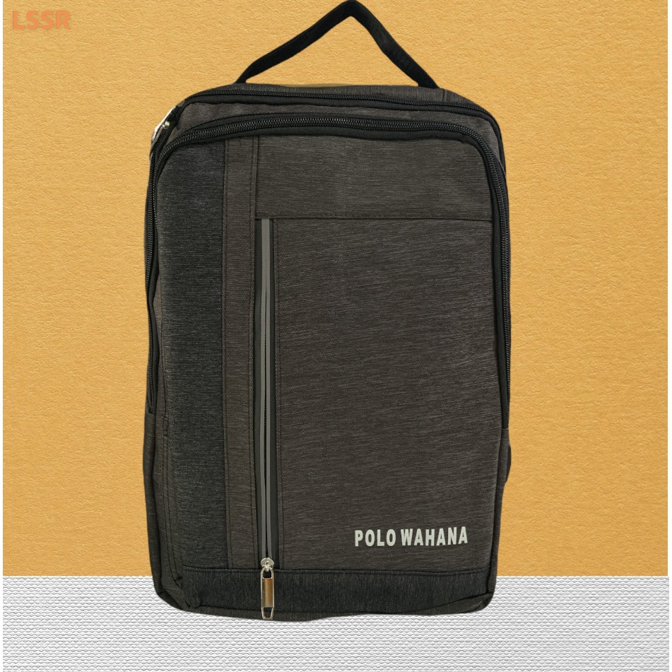 Tas Polo Wahana Grey - Tas Sekolah - Tas Kerja - Tas Bagus - Tas Keren - Tas Polo - Tas Cowok - Tas 