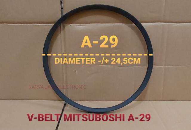 V-BELT VANBELT FANBELT MITSUBOSHI MESIN CUCI GRADE A (A23,A-26,A-27,A-28,A-29,A-32,A-33(A-820E)